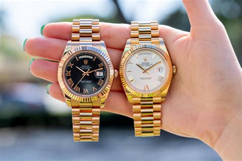 rolex day date vs president|Meer.